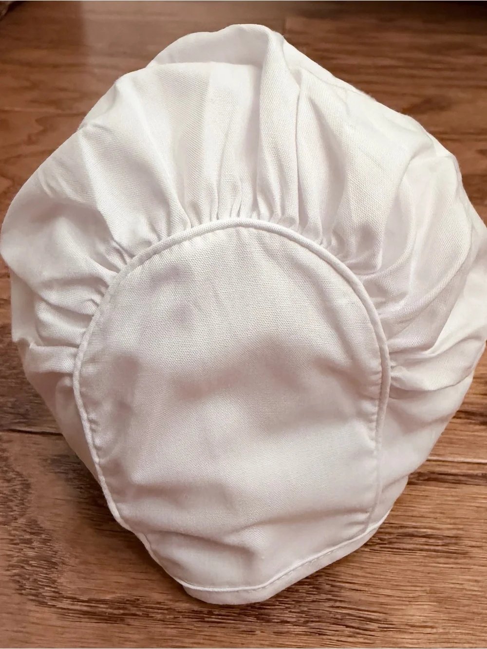 Smocked Classic White Lace-Trim Baby Bonnet